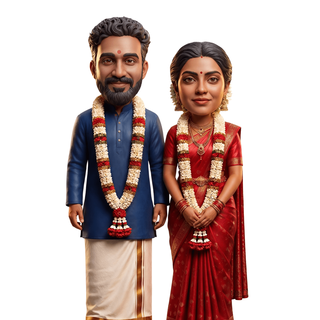 Wedding and couple 3D figurines made from your photo