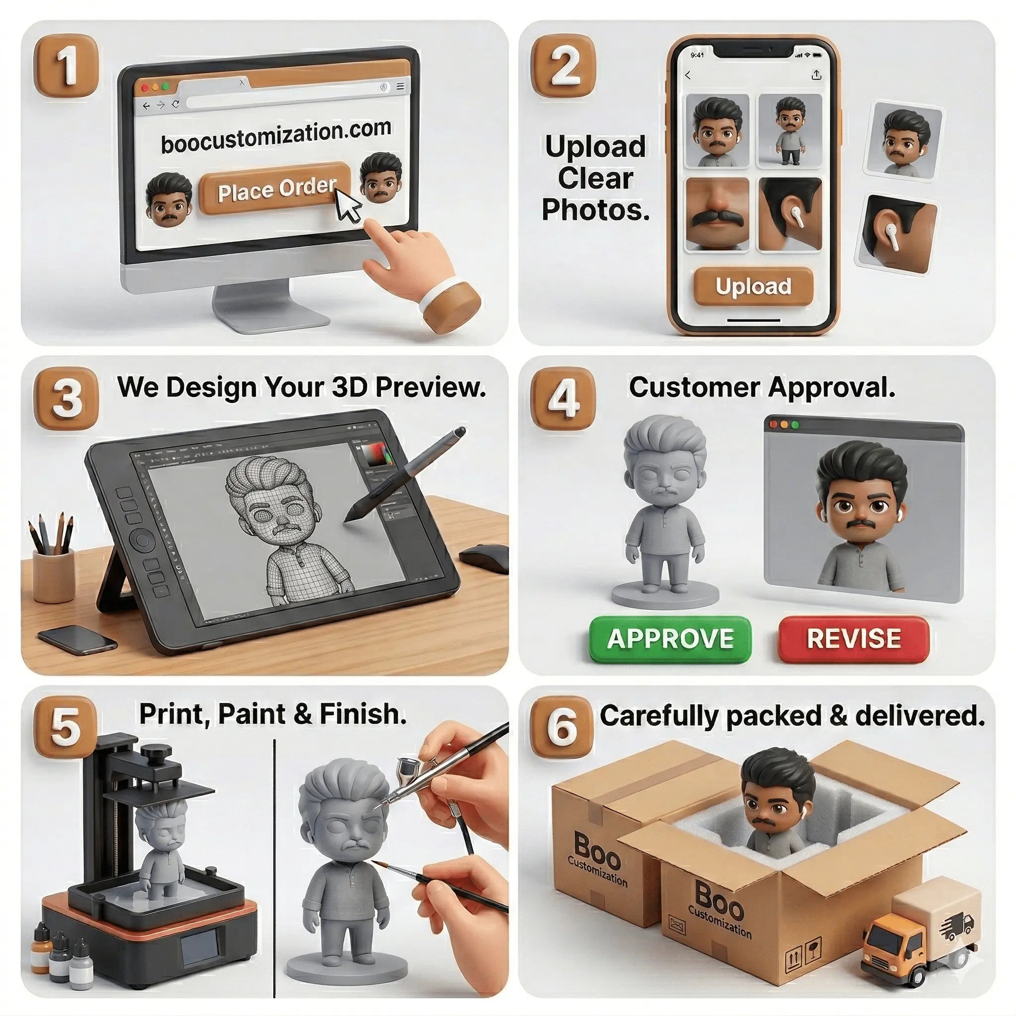 Couple_3D_Model - Boo_customization - Single_3D_Model