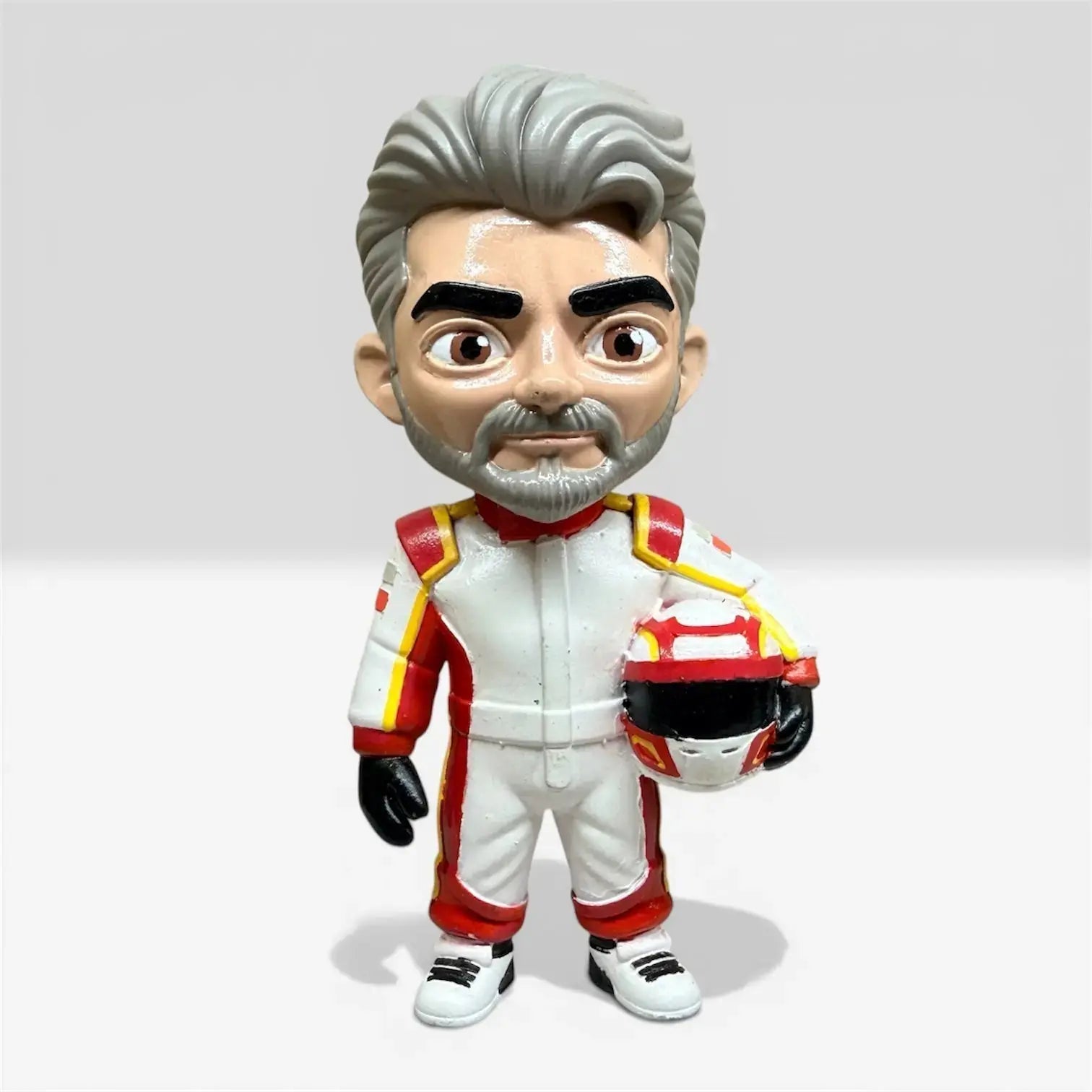 Ajith custom 3D figurine side view